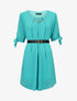 Robe en voile à détail chaîne - vert menthe - 3