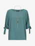 Top ample avec sautoir - vert - 3