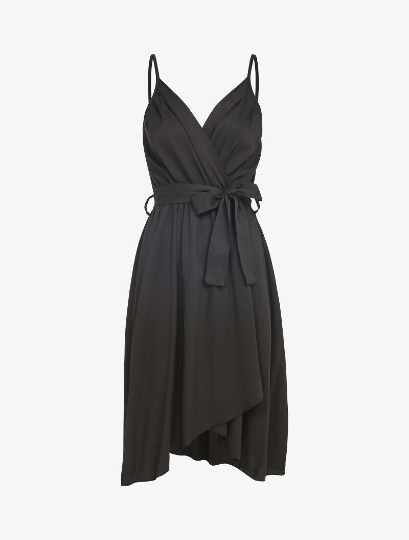 Robe fluide style portefeuille - noir - 3
