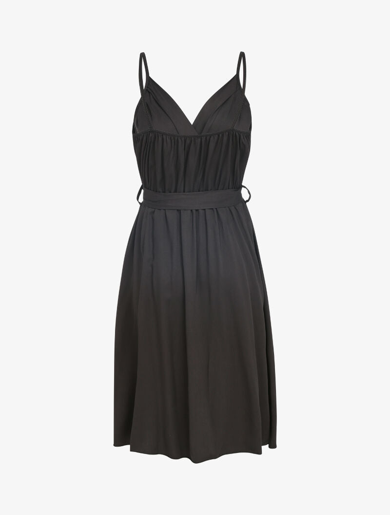 Robe fluide style portefeuille - noir - 2