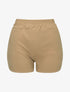Mini short coupe droite - camel - 1