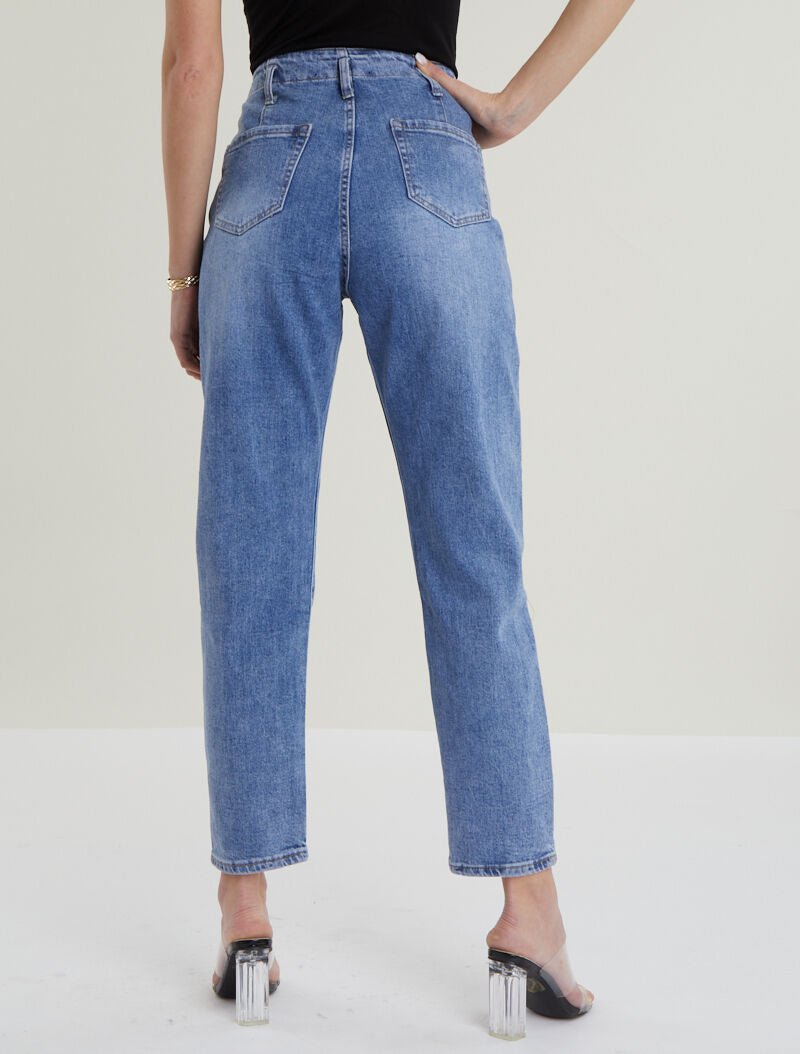 Jean daddy pants délavé - bleu denim - 2