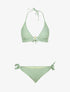 Bikini à détails métalliques - vert amande - 1