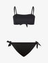 Bikini brassière côtelé - noir - 3