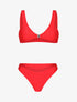 Bikini triangle à clip - corail - 3