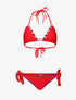 Bikini triangle empiécé coquillages - rouge - 3