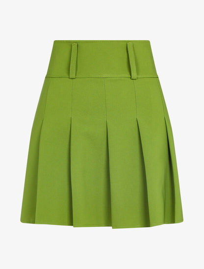 Mini jupe plissée - vert - 2