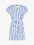 Robe patineuse à rayures - bleu - 3