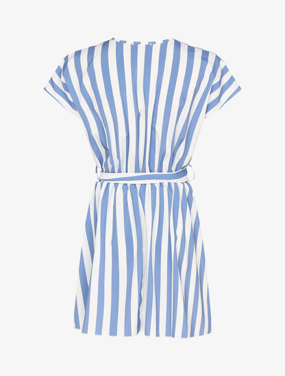 Robe patineuse à rayures - bleu - 2