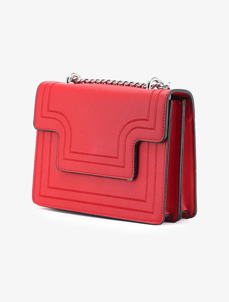 Sac besace Raissa - rouge - 2