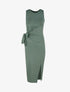 Robe à empiècements à nouer - kaki - 1