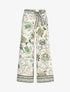 Pantalon ample à imprimés baroques stylisés - beige - 1