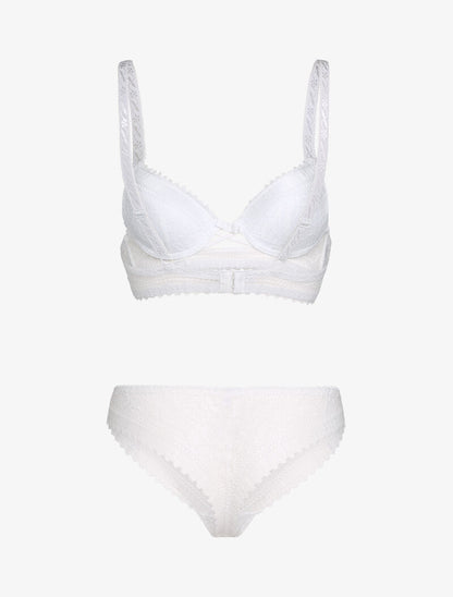 Ensemble floral à liens croisés - blanc - 2