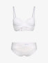 Ensemble en dentelle style feuillages - blanc - 1
