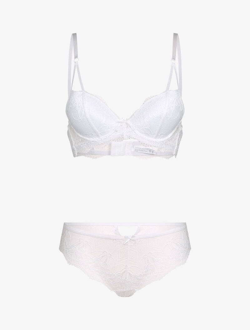 Ensemble en dentelle baroque - blanc - 1