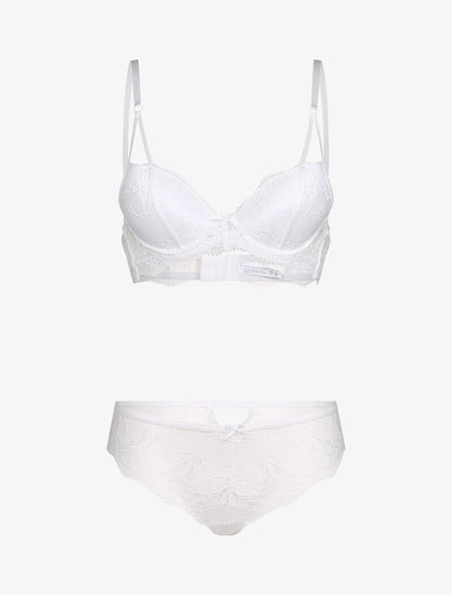 Ensemble en dentelle baroque - blanc - 1