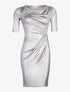 Robe côté froncé - beige - 3