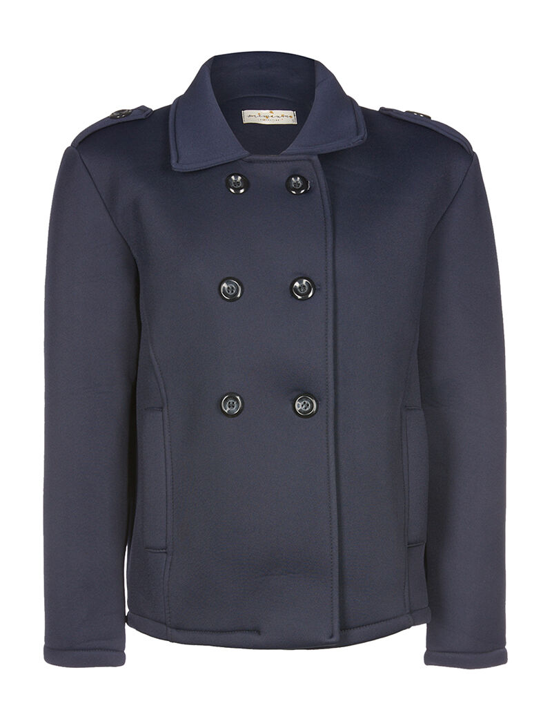 Caban mousse - marine - 1