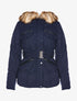 Doudoune fourrure amovible - marine/beige - 1