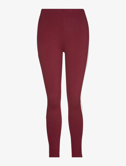 Jogpants 7/8 bande bianche - viola