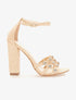 Peep-toes lanières à strass - beige - 1