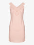 Robe plastron dentelle perlé - rose - 3
