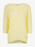 Pull ample encolure large - jaune - 1