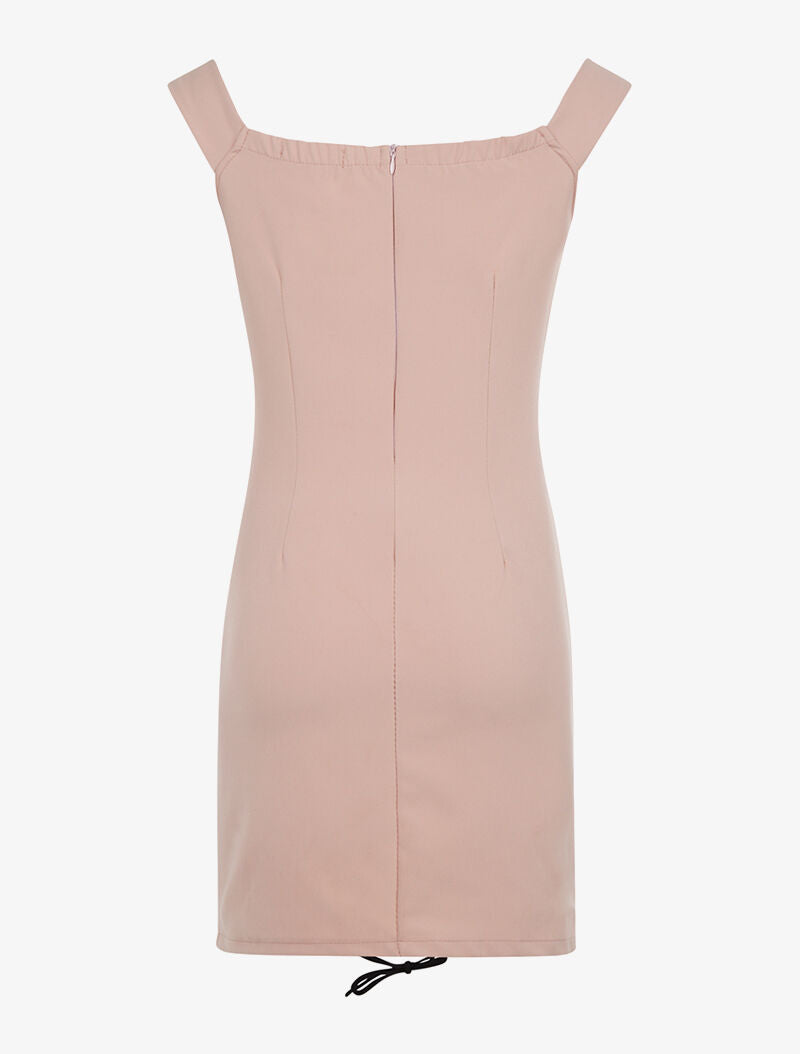 Robe corsage avant - rose - 2