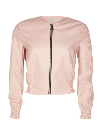 Veste bords élastiqués - rose - 1