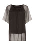 Tunique voile fin - noir - 1