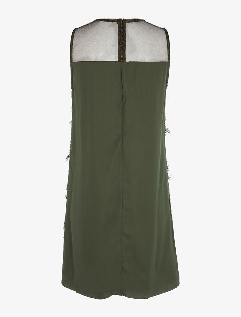 Robe étoilée charleston - kaki - 2