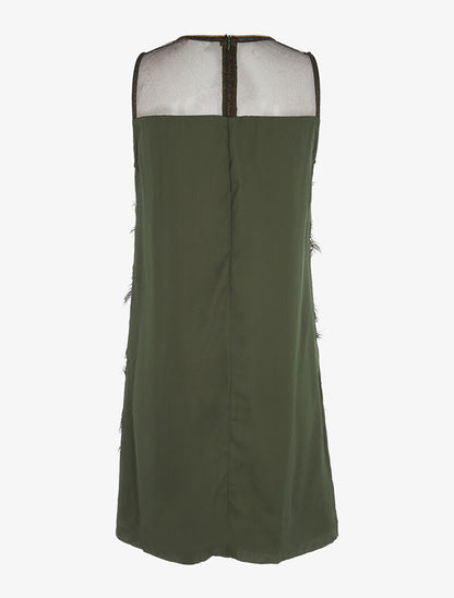 Robe étoilée charleston - kaki - 2