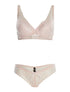 Ensemble SG et culotte en dentelle fine - rose - 1