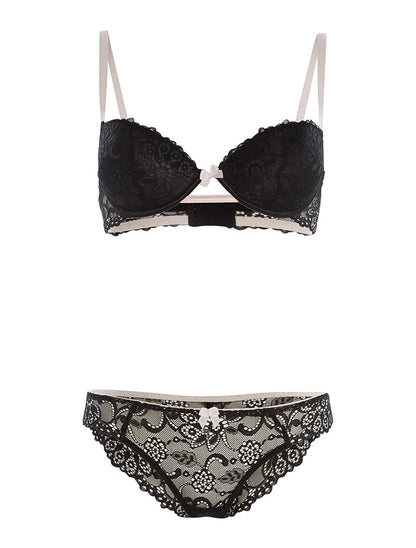 Ensemble SG et culotte liseré contrasté - noir - 3