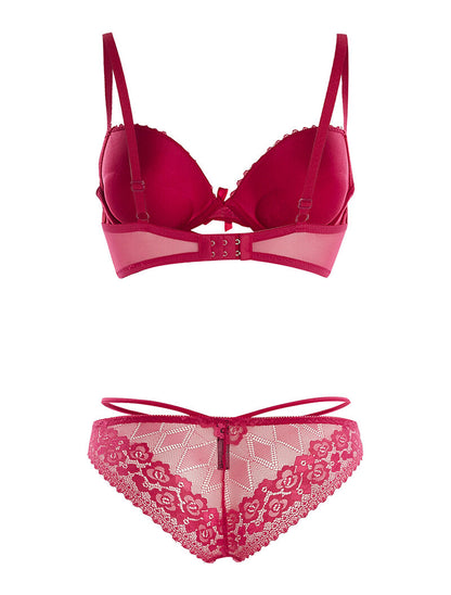 Ensemble SG et culotte lace out - fushia - 2