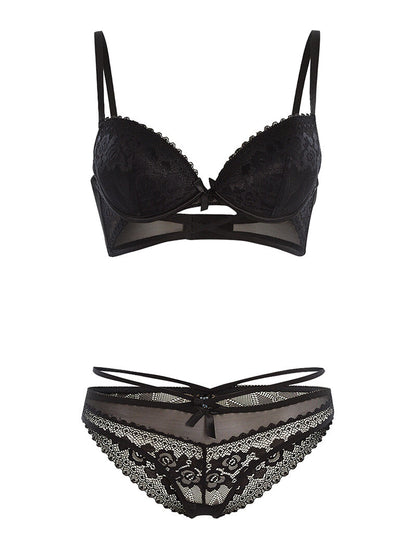 Ensemble SG et culotte lace out - noir - 3