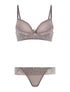 Ensemble SG et string à dentelle - gris - 3
