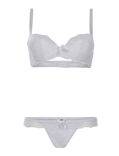 Ensemble SG et string à dentelle - blanc - 3