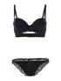 Ensemble SG et culotte à bord dentelle - noir - 3