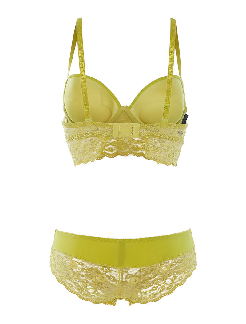 Ensemble SG et culotte dentelle - vert anis - 2