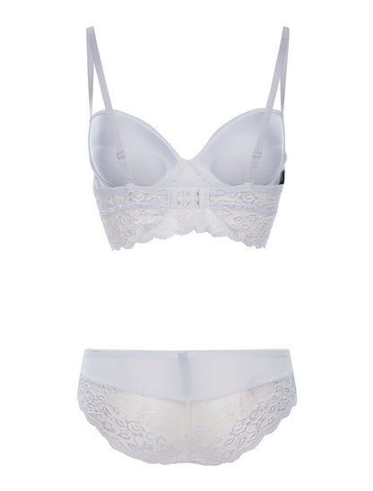 Ensemble SG et culotte dentelle - blanc - 2