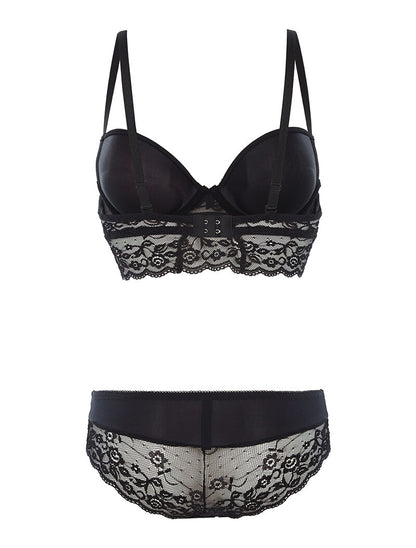 Ensemble SG et culotte dentelle - noir - 2