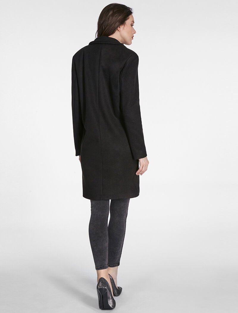 Manteau fermeture un bouton - noir - 2