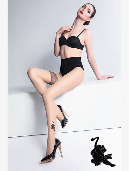 Collants twin tiger 20 - noir - 1