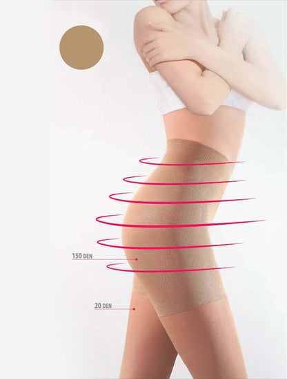 Collants slim 20 - marron - 1