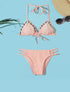 Bikini triangle uni - Rose saumon - 1