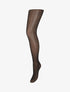 Collants transparents effet strié - Noir - 4