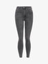 Jean basique taille haute coupe skinny - Gris foncé - 3