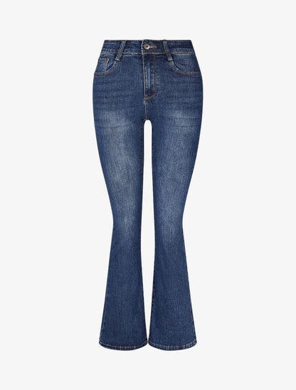 Jean push up coupe flare - Bleu - 4