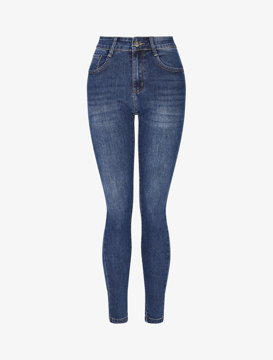 Jean classique coupe skinny - Bleu - 1